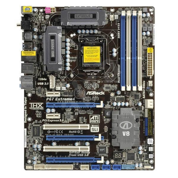 AS Rock P67 Extreme4 B3 Intel P67 ATX DDR3 2133 Motherboard