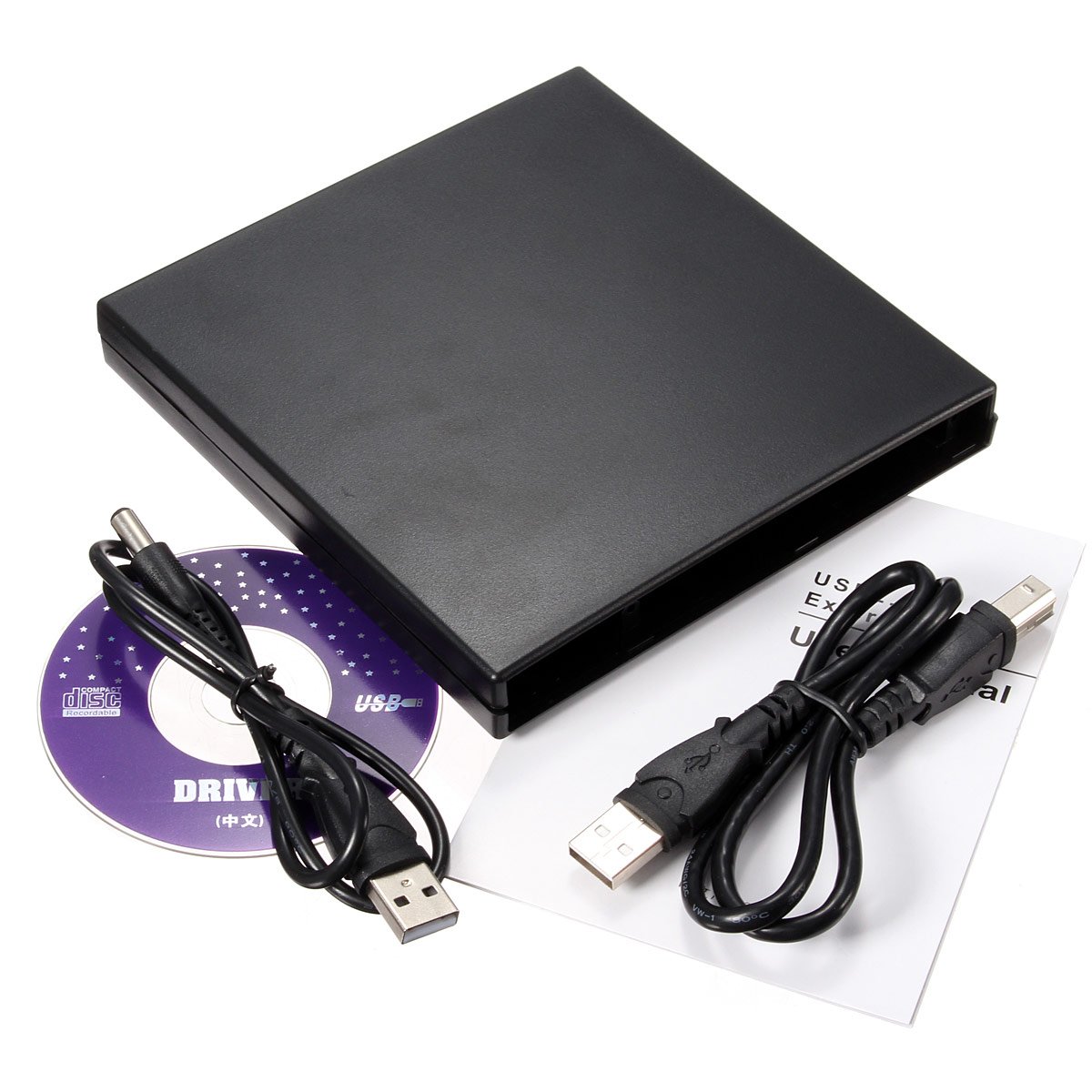 NEW Slim USB 2.0 External Slim USB 2.0 CD-ROM Drive for all Laptop notebook.