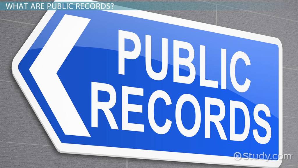 What are types of records that are accessible to public